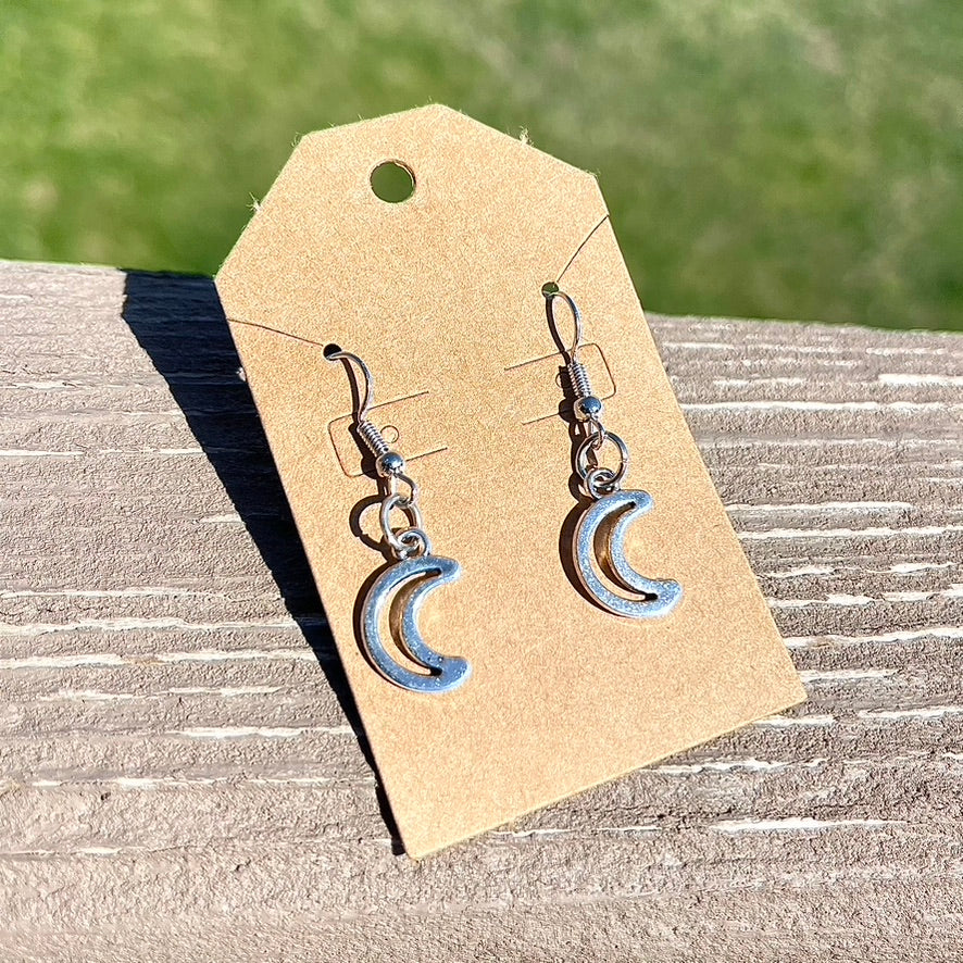 Silver Moon Earrings