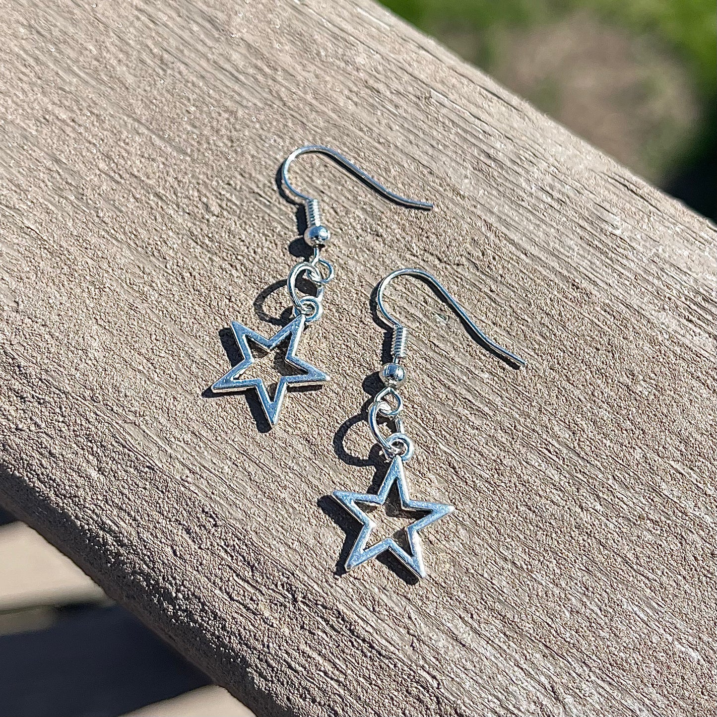 Silver Star Earrings