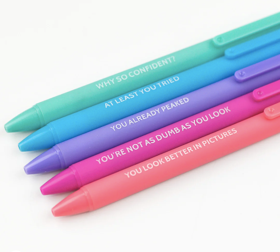 Agressive Compliments Pen Set