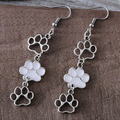Tripple Paw Dangle Earrings