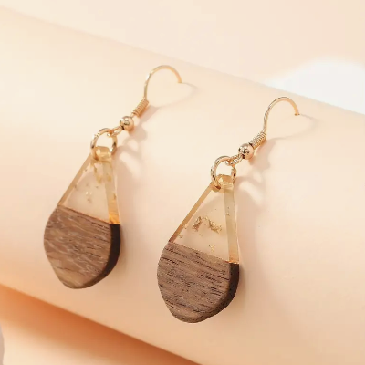 Droplet Foil Earrings