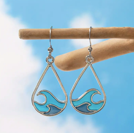 Ocean Wave Earrings