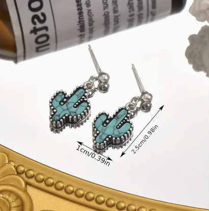 Boho Cactus Earrings