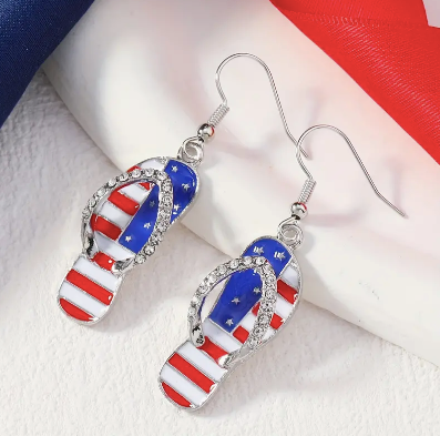Patriotic Flops Earrings