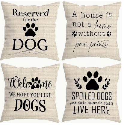 18x18 Dog Pillows (Select Design)
